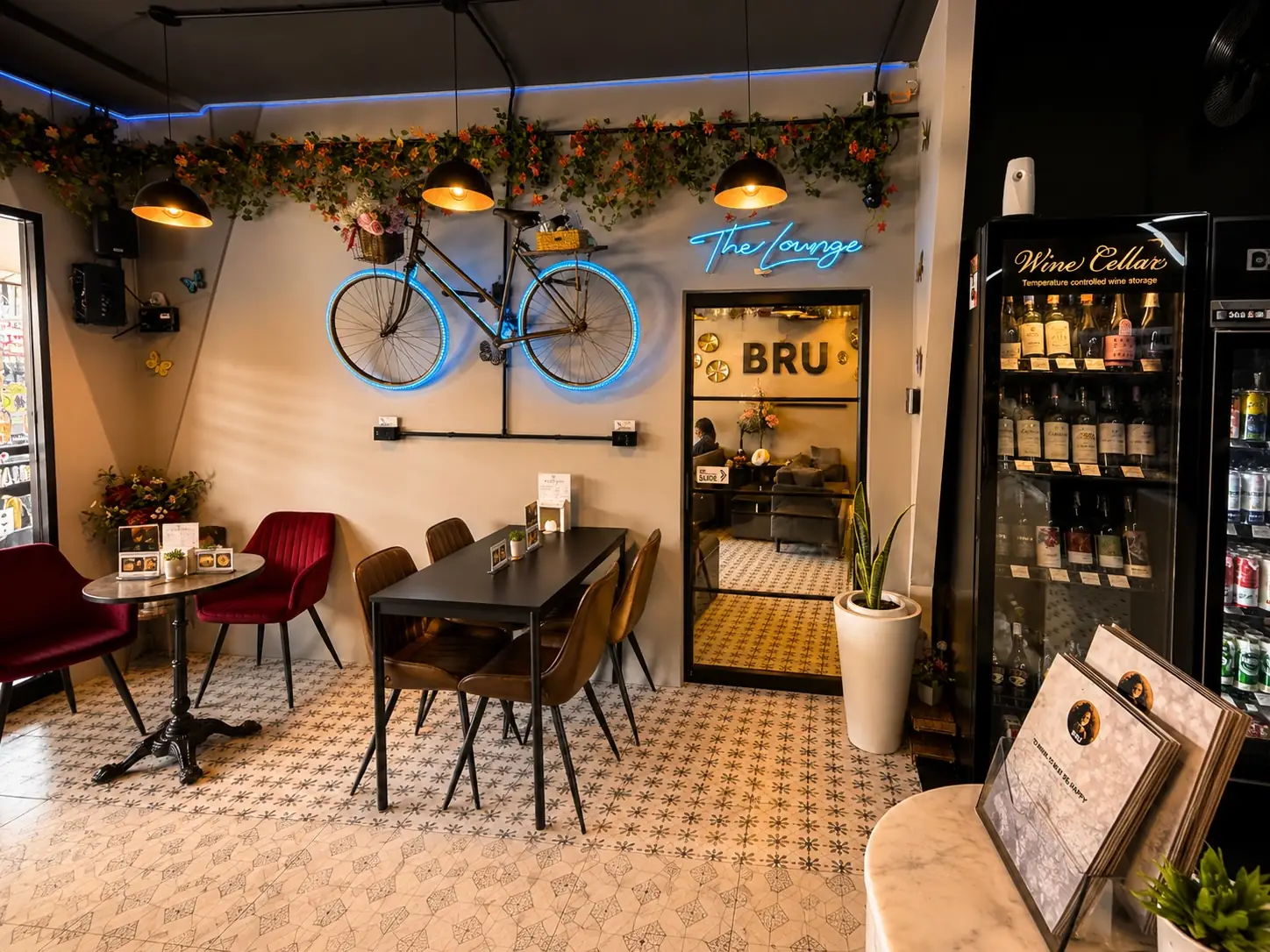 The Lounge interior at BRU Coffee & Bar